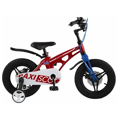 фото Детский велосипед maxiscoo cosmic делюкс 16", красный (2021)