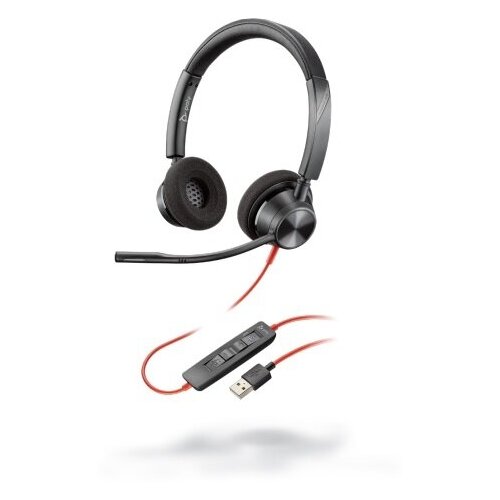 фото Plantronics poly blackwire 3320 microsoft usb- a [214012-01] - проводная гарнитура ms teams