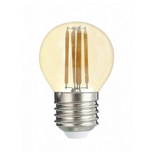 фото Светодиодная лампа шар pled omni g45 6w e27 4000k gold 230/50 jazzway, цена за 1 шт.