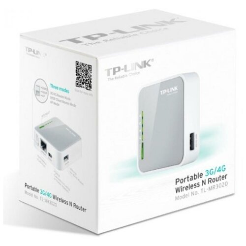 фото Роутер беспроводной tp-link tl-mr3020 n300 10100base-tx4g ready белый