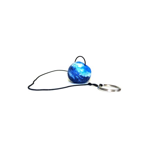 фото Мяч из шерсти на резинке livezoo wool синяя пыль 4 см