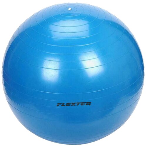 фото Мяч гимнастический flexter синий 65см