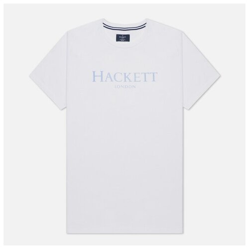 фото Мужская футболка hackett london logo белый , размер s