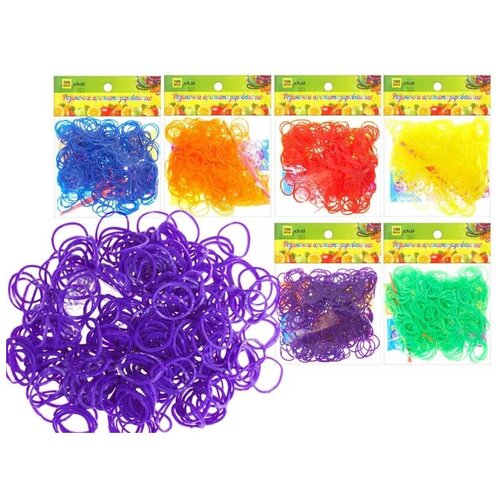 фото Набор для плетения цветных ароматизированных резиночек happyko