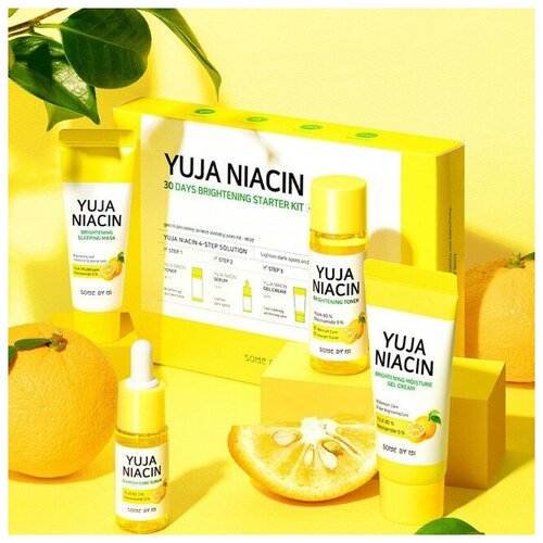 фото Some by mi yuja niacin 30 days brightening starter kit - набор средств для яркости тона с экстрактом юдзу