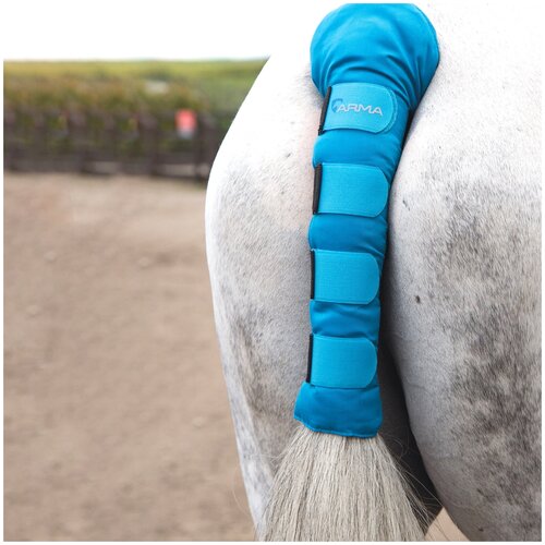 фото Защита для лошадей shires нахвостник транспортировочный arma comfort голубой