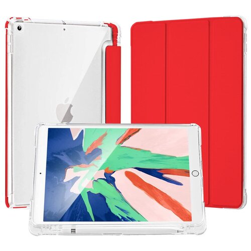 фото Чехол книжка для apple ipad air 9.7 красный shockproof case