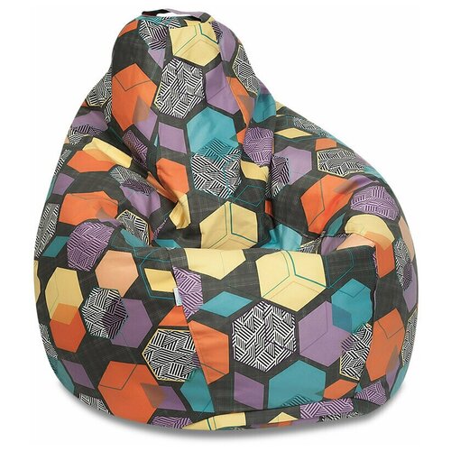 фото Кресло-мешок пуф лима, размер xxl, многоцветный, delicatex