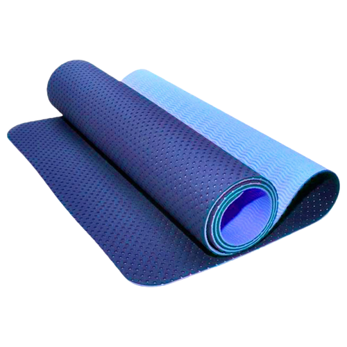 фото Коврик гимнастический/коврик sprinter/коврик для йоги/коврик для фитнеса/коврик для туризма, трехслойный. толщина: 0,6 см. цвет: синий.