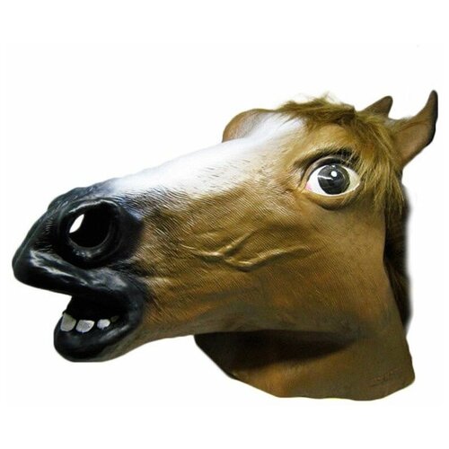 фото Карнавальная маска riota латексная, на хэллоуин, лошадь