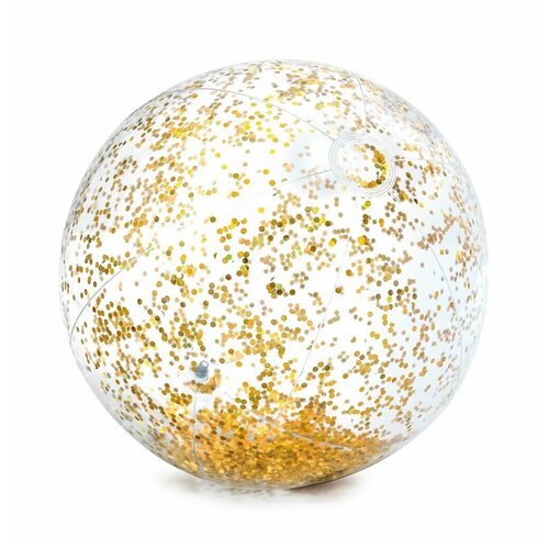 фото Мяч надувной intex прозрачный блеск 58070np, 71 см