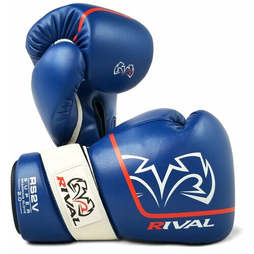 фото Боксерские перчатки rival rs2v super sparring 2.0 blue (16 унций)