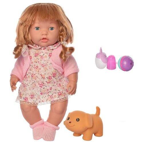 фото Пупс junfa "baby ardana", 40 см, в платье и розовой кофточке, с аксессуарами, в коробке (wj- c0020) junfa toys