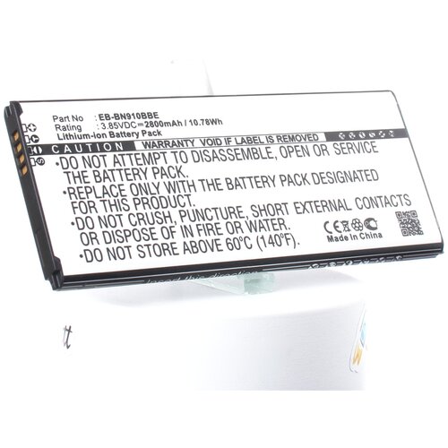 Аккумулятор iBatt iB-B1-M1141 2800mAh для Samsung EB-BN910BBE, EB-BN910BBK, EB-BN910BBU, iB-M1142