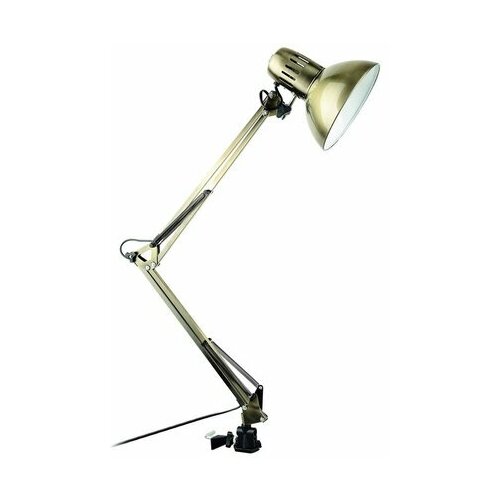 фото Настольная лампа для рабочего стола arte lamp senior a6068lt-1ab на струбцине. нет бренда