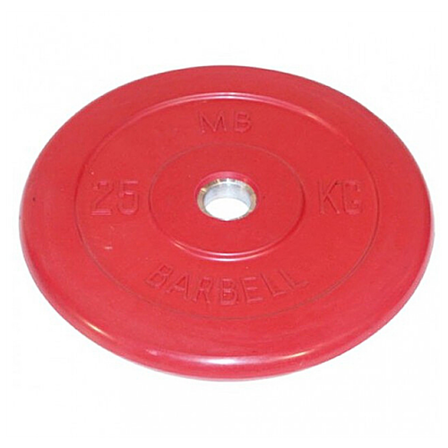 фото 25 кг диск (блин) mb barbell (красный) 31 мм. sportlim