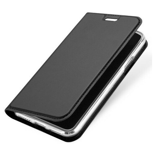 фото Чехол-книжка iphone xr, dux ducis skin pro series, боковой, серый x-case