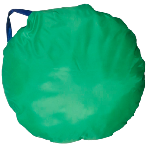 фото Подушка-гнездо для качели пышные с ручкой сине-зеленый 80 см jinn