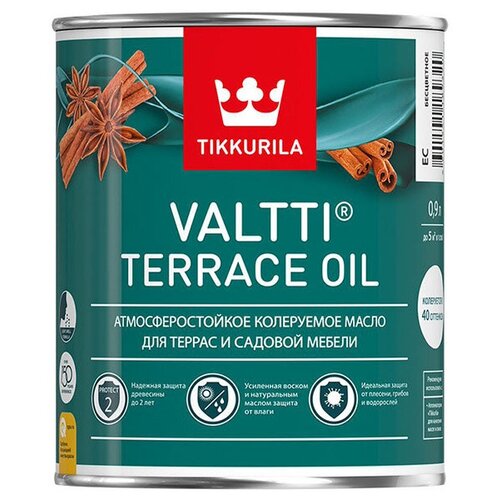 фото Масло tikkurila valtti terrace oil для террас основа ec 0,9 л