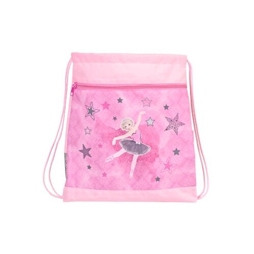 фото Сумка для обуви belmil pink ballerina, с карманом на молнии, с сеткой, 43х45 см