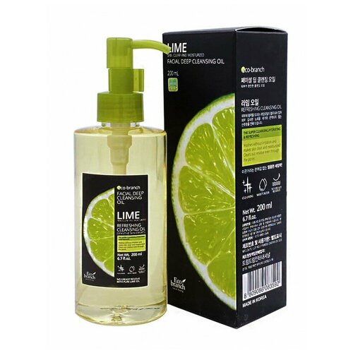 Купить [Eco Branch] Гидрофильное масло для глубокого очищения лица Лайм. Lime Deep Cleansing Oil, 200мл.