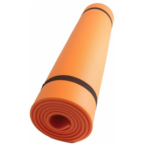 фото Коврик спортивно-туристический с рифлением, цвет: оранжевый, 1800x600x8 мм comfort