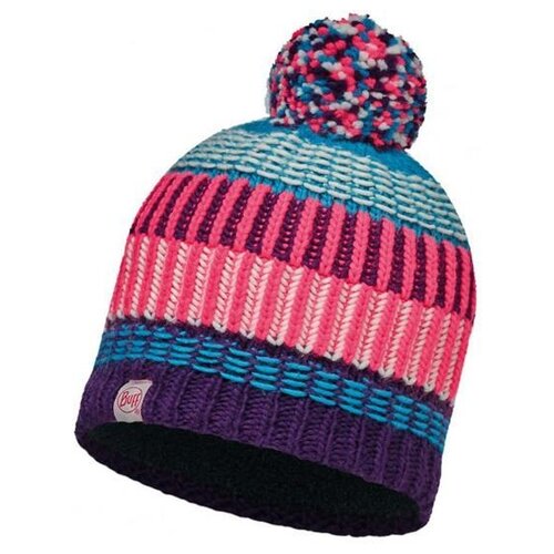 фото Шапка buff junior knitted & polar hat hops plum one size hops plum