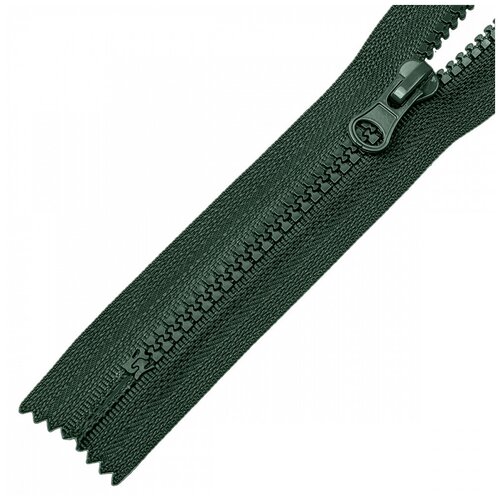 фото Молния maxzipper трактор №5 1 замок, 18см н/р, цв.f273 т.зеленый, 100 шт. max zipper