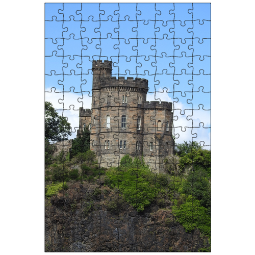 фото Магнитный пазл 27x18см."замок, эдинбург, хилл" на холодильник lotsprints