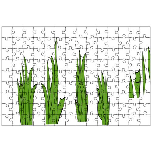 фото Магнитный пазл 27x18см."трава, рисовые поля, лезвия" на холодильник lotsprints