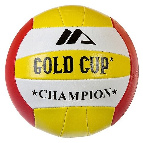 фото Мяч волейбольный гратвест 280 г, pvc, матовый, 2 слоя, gold cup (т38537)