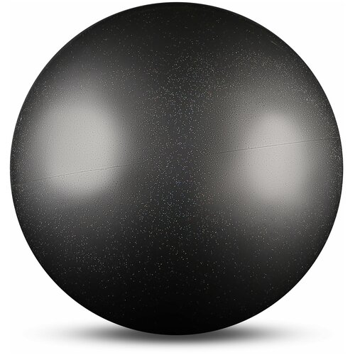 фото Мяч для художественной гимнастики силикон металлик 300 г ab2803b серебро с блестками 15 см indigo