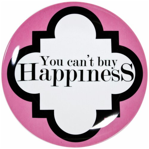 фото Kare design тарелка happiness, коллекция "счастье" 27*1*27, фарфор, розовый