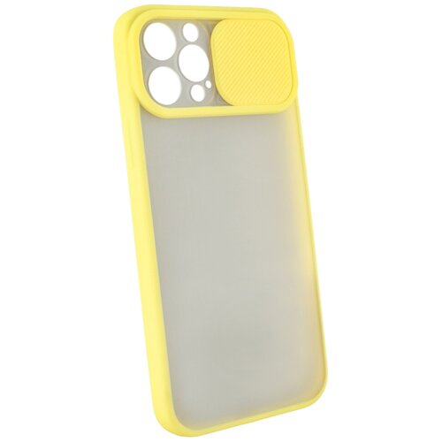фото Защитный чехол с защитой камеры для iphone 12 pro max / на айфон 11 про макс / бампер / накладка желтый luxcase
