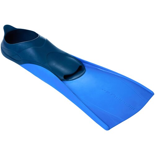 фото Ласты для плавания длинные синие trainfins nabaiji x декатлон decathlon
