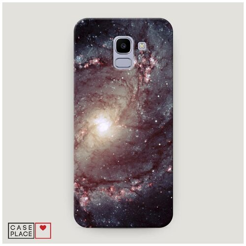 Чехол Пластиковый Samsung Galaxy J6 2018 Сиреневая галактика