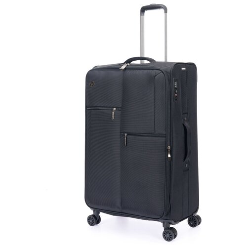 фото Умный чемодан torber, 85 л, размер l, черный