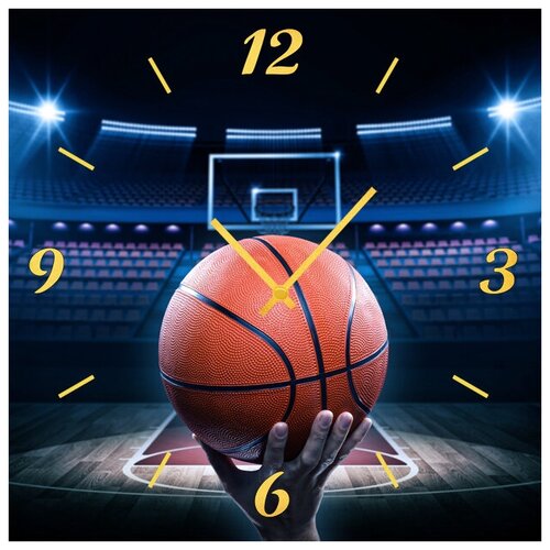 фото Svs настенные часы svs 3001646 баскетбольный мяч