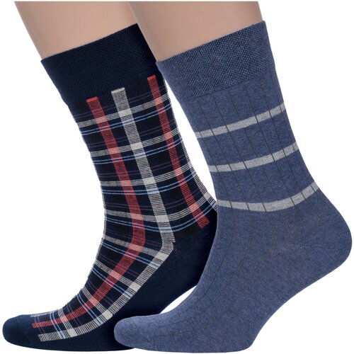 фото Носки para socks, 2 пары, размер 25-27, синий