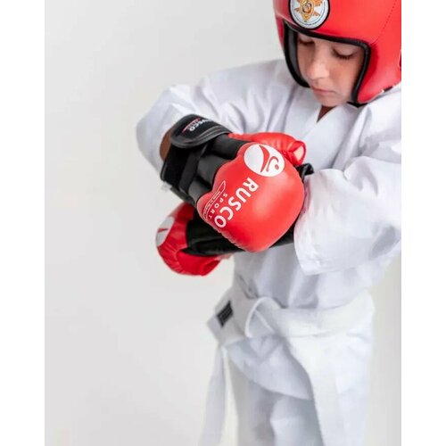 фото Перчатки для рукопашного боя rusco sport pro, одобрены фрб, с печатью (4 oz (унций) / мальчики / детская)