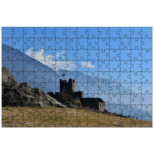 фото Магнитный пазл 27x18см."castillo, замок, архитектура" на холодильник lotsprints