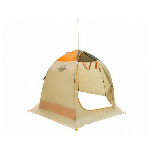 фото Палатка для зимней рыбалки митек омуль-3, цвет: оранжевый, бежевый, хаки