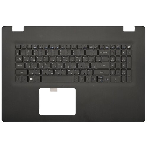 фото Клавиатура для ноутбука acer travelmate p277-mg черная топ-панель