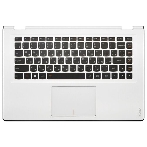 фото Клавиатура для ноутбука lenovo yoga 700-14isk белая топ-панель с подсветкой