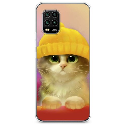 фото Силиконовый чехол "котенок в желтой шапке" на xiaomi mi 10 lite / сяоми ми 10 лайт case place