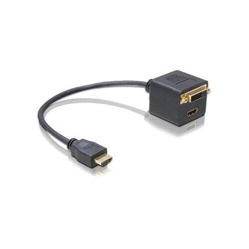Переходник HDMI M to HDMI F + DVI (24+1) F