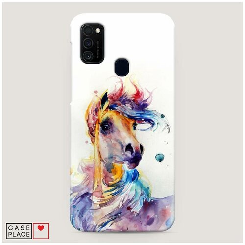 фото Чехол пластиковый samsung galaxy m30s лошадь арт 2 case place