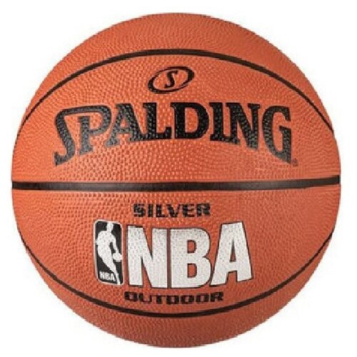 фото Мяч баскетбольный spalding nba silver, размер 3, 65-821z улица/зал резина