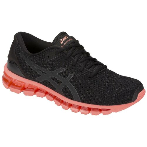фото Беговые кроссовки asics gel-quantum 360 knit 2 black/suncoral (us:7,5)