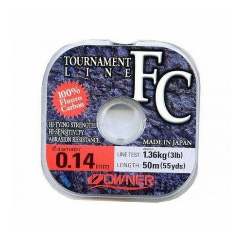 фото Леска owner fluorocarbon tournament line fc (ow-56029-0.16 (50 м 0,16мм) )